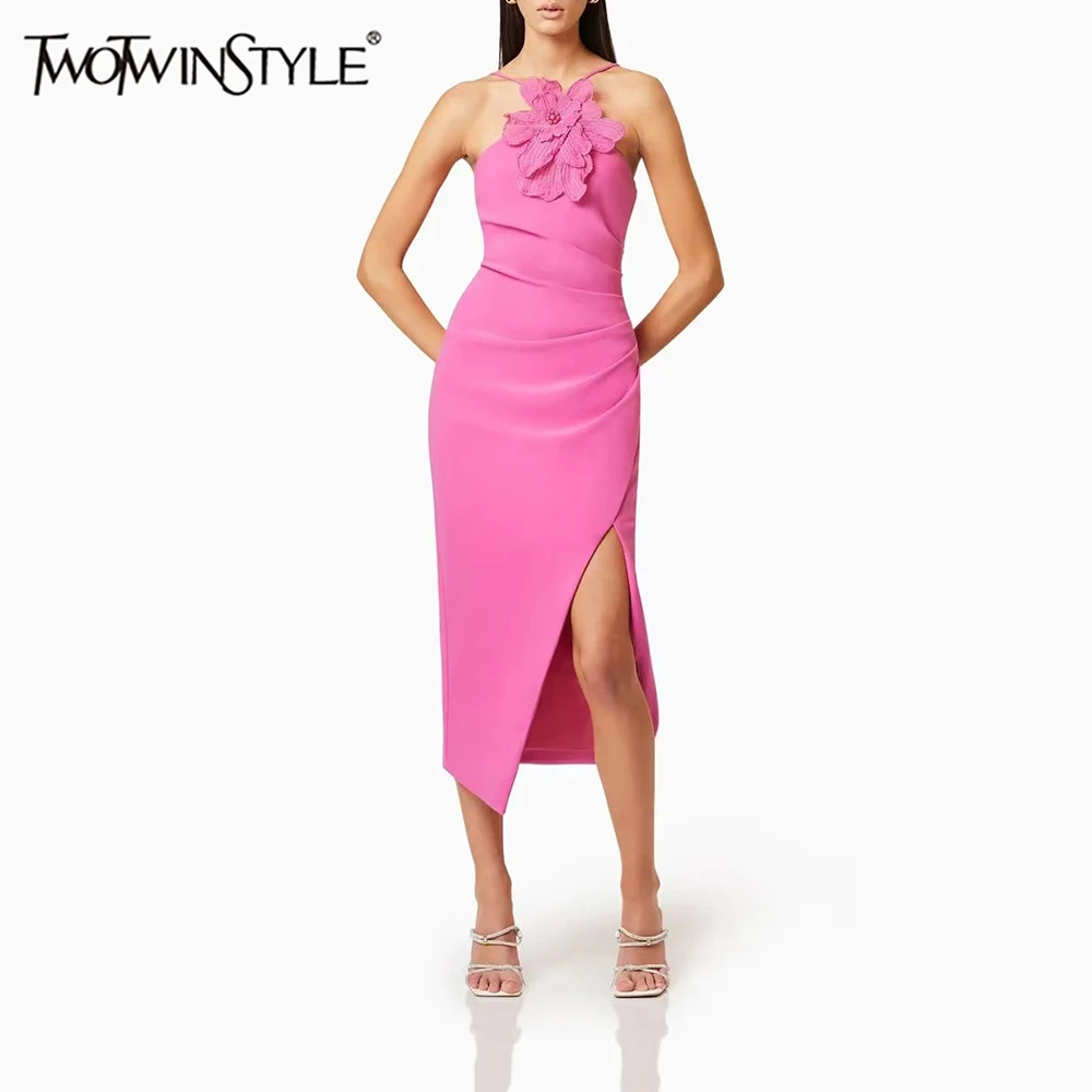 TWOTWINSTYLE однотонные утягивающие модные платья для женщин без бретелек без рукавов в стиле пэчворк с 3D цветами элегантное платье женская одежда новая
TWOTWINSTYLE однотонные утягивающие модные платья для женщин без бретелек без рукавов в стиле пэчворк с 3D цветами элегантное платье женская одежда новая