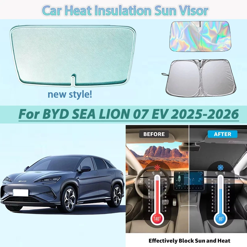 Car Accessories For BYD SEA LION 07 EV 2026 2025 Foldable Car Sun Visor Heat Insulation Windshield Sunshade Summer Cooling Auto
Car Accessories For BYD SEA LION 07 EV 2026 2025 Foldable Car Sun Visor Heat Insulation Windshield Sunshade Summer Cooling Auto