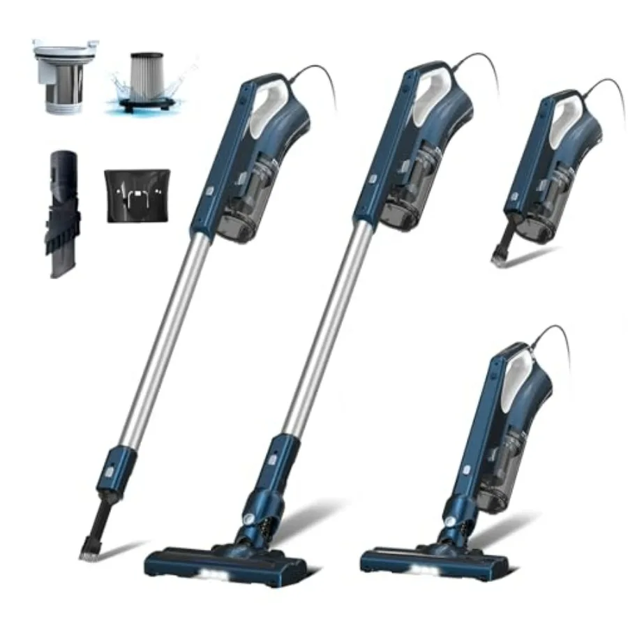 Corded Vacuum Cleaner with Powerful Suction Dual Filtration HEPA Filters One-Touch Dustbin Emptying Ultra-Lightweight Portable
Corded Vacuum Cleaner with Powerful Suction Dual Filtration HEPA Filters One-Touch Dustbin Emptying Ultra-Lightweight Portable