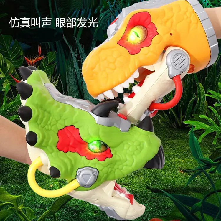 Dinosau Dinosaur Hand Puppet Tyrannosaurus Triceratops Led Light Roar Sound Realistic Dinosaur Head Interactive Simulation Toy
Dinosau Dinosaur Hand Puppet Tyrannosaurus Triceratops Led Light Roar Sound Realistic Dinosaur Head Interactive Simulation Toy