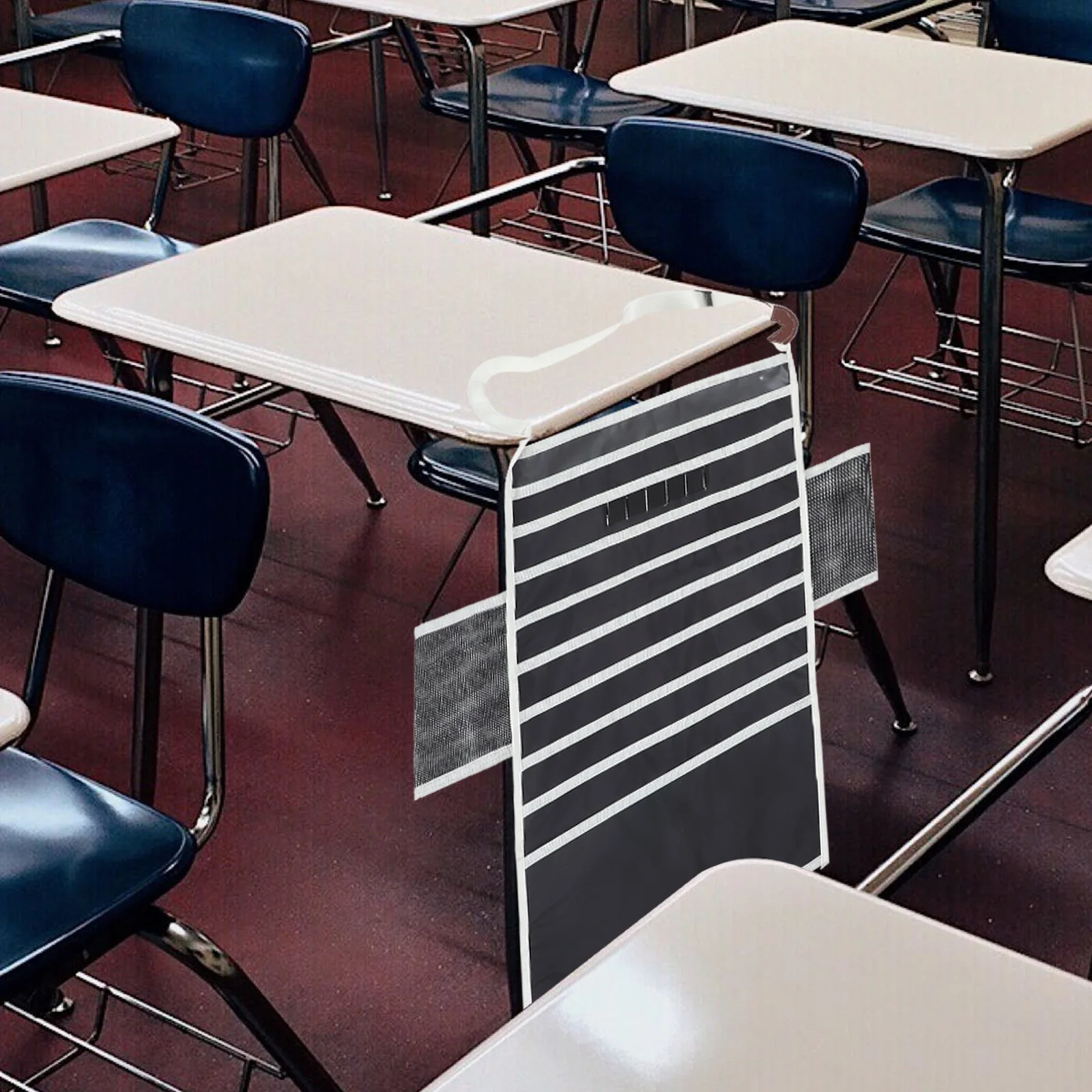 Desk ganizer Storage 9 Layers Double Cup Black Oxford Cloth Multi purpose Pockets Desk Hanging Bag Book Bags for Student Desks
Desk ganizer Storage 9 Layers Double Cup Black Oxford Cloth Multi purpose Pockets Desk Hanging Bag Book Bags for Student Desks