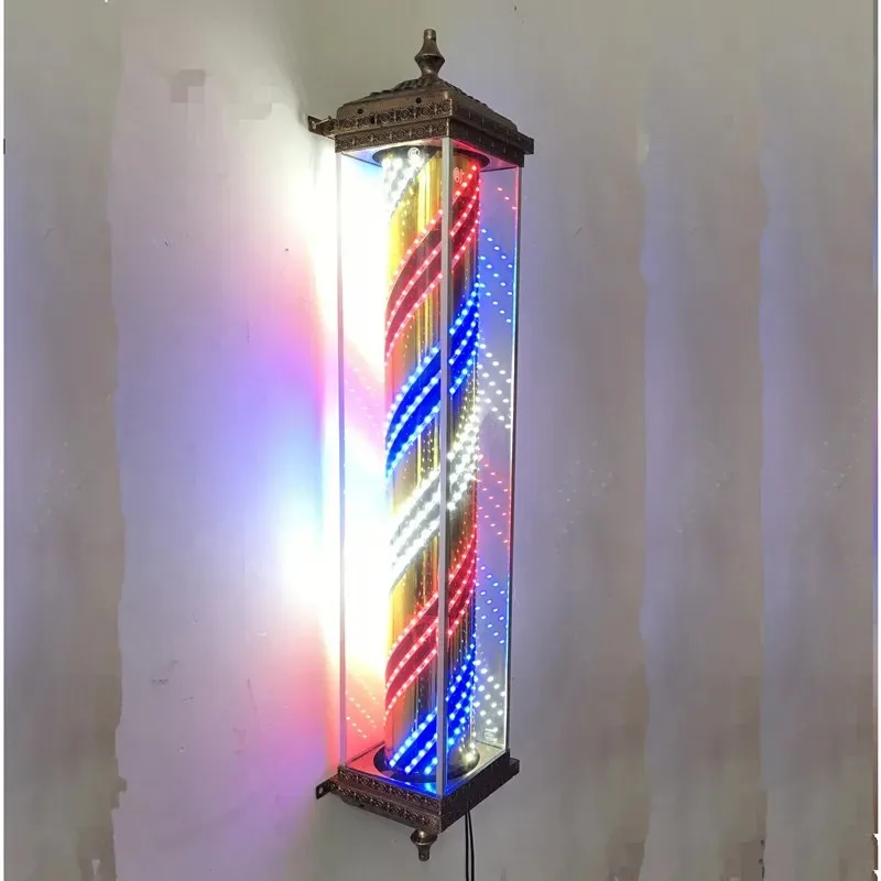 LED Waterproof Hair Salon Turn Light Hairdressing Barber European Retro LED Antique Square Light Rotating Wall-mounted Light Box
LED Waterproof Hair Salon Turn Light Hairdressing Barber European Retro LED Antique Square Light Rotating Wall-mounted Light Box