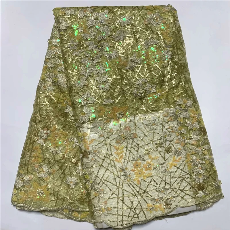 5 Yard Hot Selling French Lace With Sequins African Tulle Cord Guipure Lace Net Embroidered Fabric For Wedding Party PSJF031501
5 Yard Hot Selling French Lace With Sequins African Tulle Cord Guipure Lace Net Embroidered Fabric For Wedding Party PSJF031501