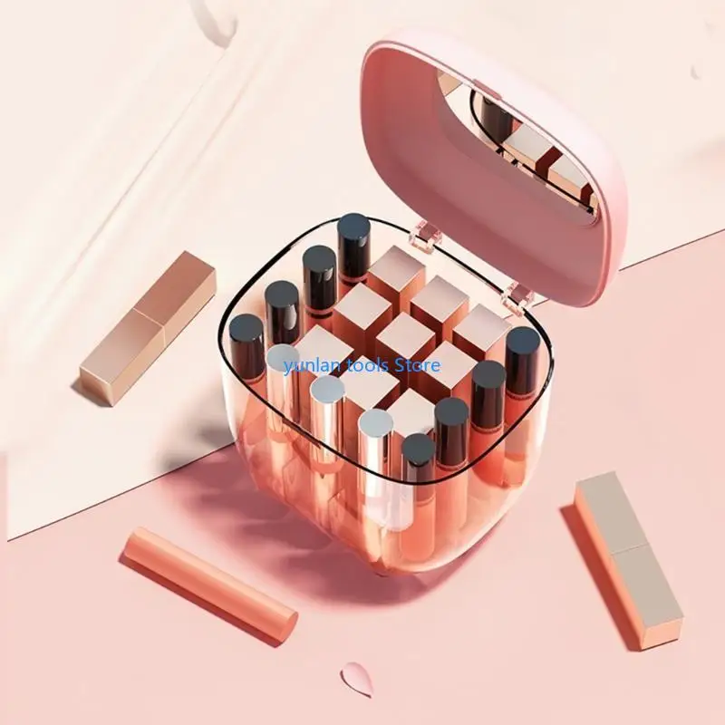 50LB Lipstick Holder Lipstick Display Stand with Mirror Lid Cosmetic Makeup for Lipsticks Bathroom Home
50LB Lipstick Holder Lipstick Display Stand with Mirror Lid Cosmetic Makeup for Lipsticks Bathroom Home