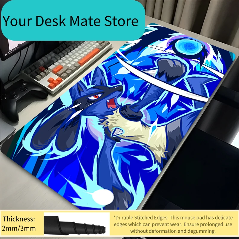 Gaming Mouse Pad Mouse Pad Anime Pc Accessories Mousepad P-pokemon Lucario Xxl Mat Gamer Large Desk Mat Extended Desk Playmat
Gaming Mouse Pad Mouse Pad Anime Pc Accessories Mousepad P-pokemon Lucario Xxl Mat Gamer Large Desk Mat Extended Desk Playmat