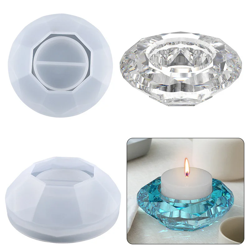 Round diamond cut face shape silicone mold epoxy resin can be used for candle holder decoration jewelry storage box crafts
Round diamond cut face shape silicone mold epoxy resin can be used for candle holder decoration jewelry storage box crafts
