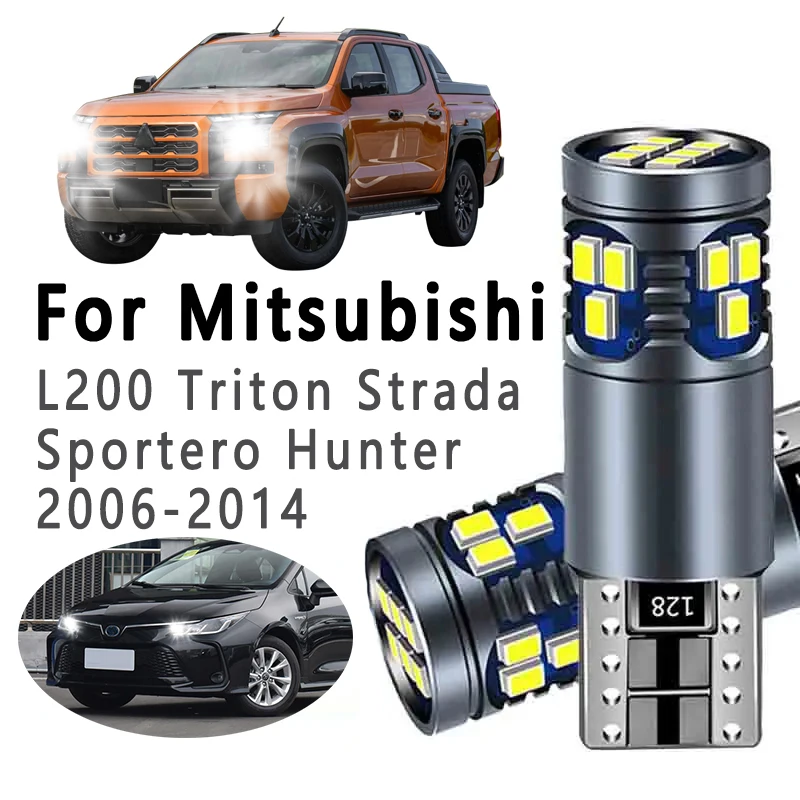 Светодиодные лампы T10 для Mitsubishi L200 Triton Strada Sportero Hunter 2006 2007 2008 2009 2010 2011 2012-2014, габаритные огни, 2 шт.
Светодиодные лампы T10 для Mitsubishi L200 Triton Strada Sportero Hunter 2006 2007 2008 2009 2010 2011 2012-2014, габаритные огни, 2 шт.