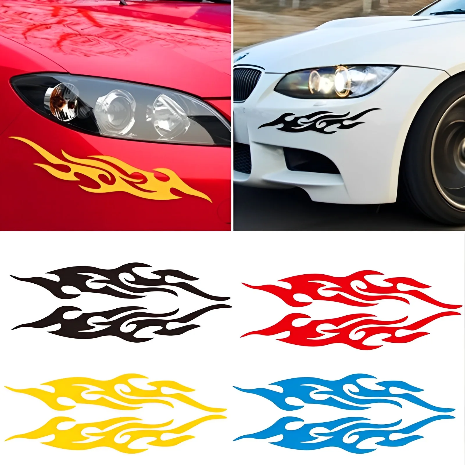 2Pcs Car Stickers Modified Flame Decals Scratches Motorcycle Bumper Hood Rearview Mirror Head Cover Sticker Car Styling Decor
2Pcs Car Stickers Modified Flame Decals Scratches Motorcycle Bumper Hood Rearview Mirror Head Cover Sticker Car Styling Decor