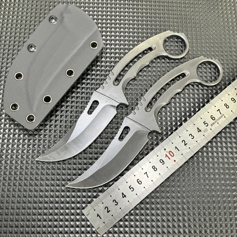 One piece steel handle special-shaped claw knife, small straight knife, survival outdoor knife
One piece steel handle special-shaped claw knife, small straight knife, survival outdoor knife
