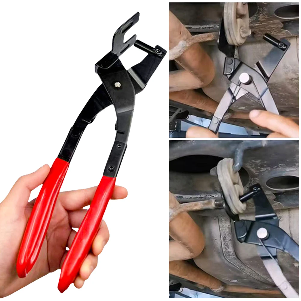 Car Hose Removal Pliers Exhaust Hanger Removal Pliers Automotive Exhaust Hanger Disassembly Tool for All Exhaust Rubber Hangers
Car Hose Removal Pliers Exhaust Hanger Removal Pliers Automotive Exhaust Hanger Disassembly Tool for All Exhaust Rubber Hangers