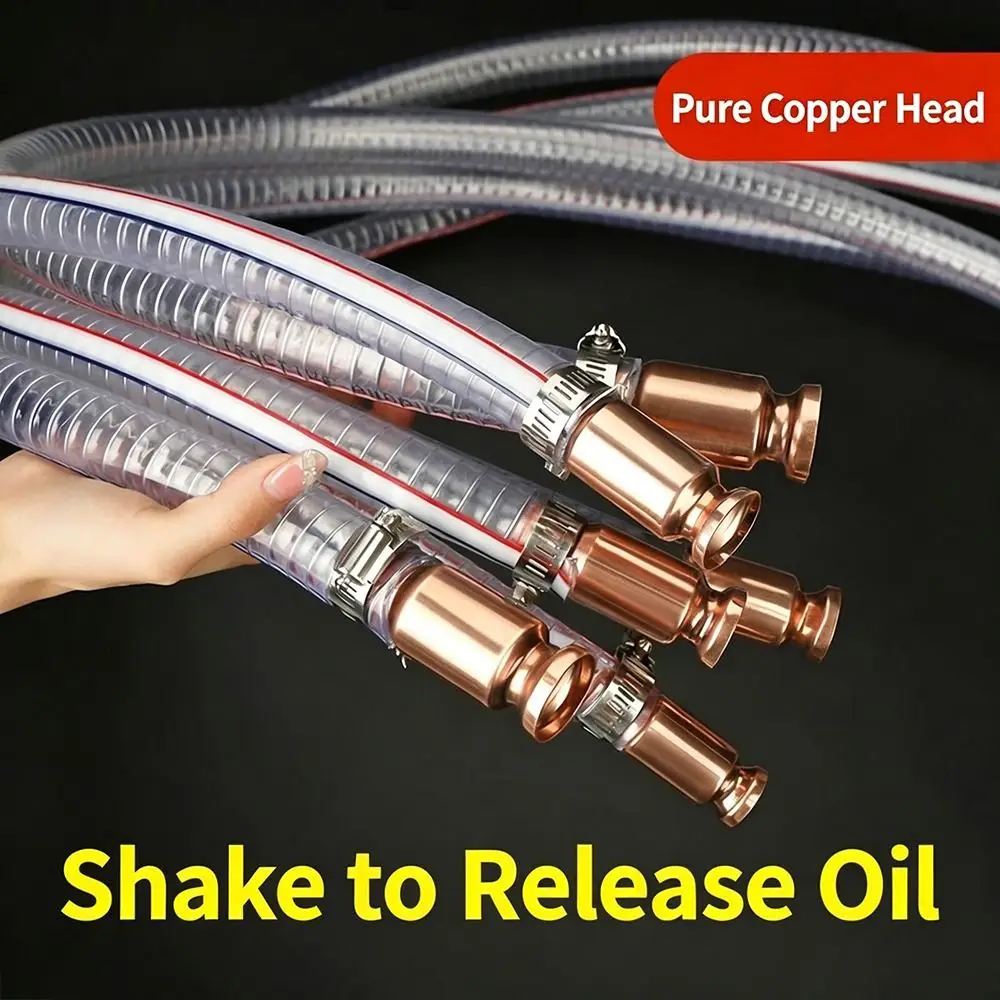 Jiggler Hose Heavy Duty Siphon Hose Metal Buckle Copper Nipple Self Priming Siphon Multi-Purpose Fuel Transfer Tube ATVs
Jiggler Hose Heavy Duty Siphon Hose Metal Buckle Copper Nipple Self Priming Siphon Multi-Purpose Fuel Transfer Tube ATVs