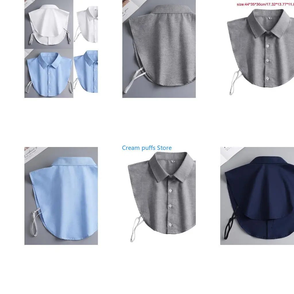 50LE Sweet Girls Triangle Decorative Collar Dress Clothes Button Closure Collar
50LE Sweet Girls Triangle Decorative Collar Dress Clothes Button Closure Collar