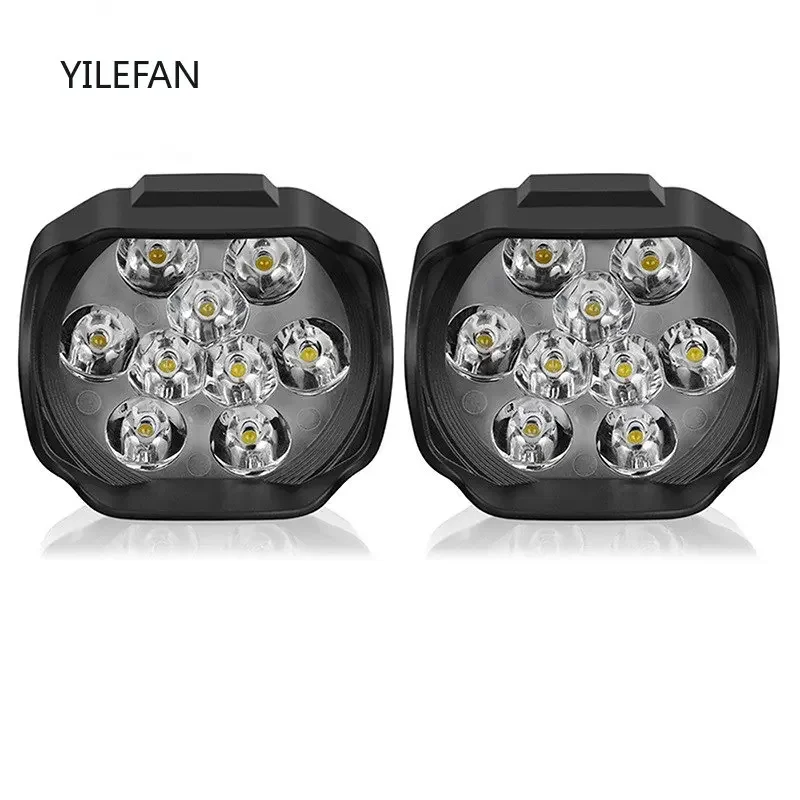 2PCS Motorcycle Headlight 9 LED 6W DC12V Super Bright Spot White Work Light Bicycles
2PCS Motorcycle Headlight 9 LED 6W DC12V Super Bright Spot White Work Light Bicycles