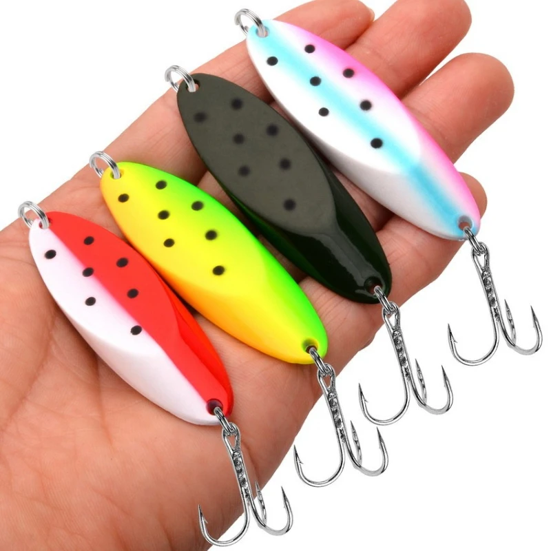 New Super Long Cast Slant Cut Spoon Metal Realistic Treble Hook Hard Fishing Lure Bait for Bass Trout Walleye All Freshwater
New Super Long Cast Slant Cut Spoon Metal Realistic Treble Hook Hard Fishing Lure Bait for Bass Trout Walleye All Freshwater
