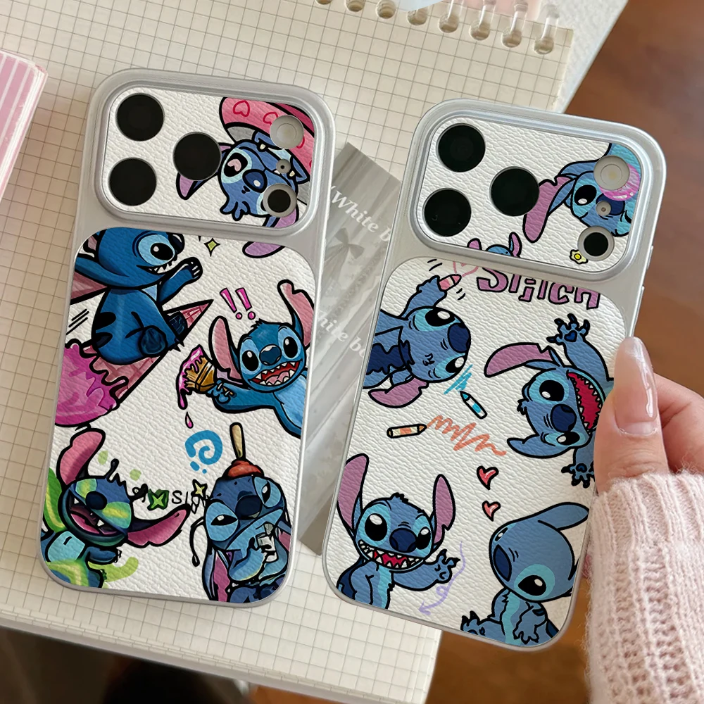 Lilo Stitch Phone Case For IPhone 17 16 15 14 Electroplated Leather Shockproof Couples 16PRO Phone Accessories 13 12 11 Casing
Lilo Stitch Phone Case For IPhone 17 16 15 14 Electroplated Leather Shockproof Couples 16PRO Phone Accessories 13 12 11 Casing