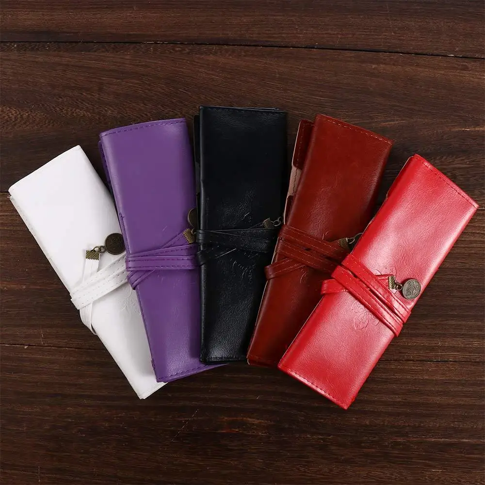 Office PU Leather Retro Stationery Makeup Brush Organizer Vintage Pencil Case Cosmetic Bag Roll Pencil Bags Roll Pen Bag
Office PU Leather Retro Stationery Makeup Brush Organizer Vintage Pencil Case Cosmetic Bag Roll Pencil Bags Roll Pen Bag