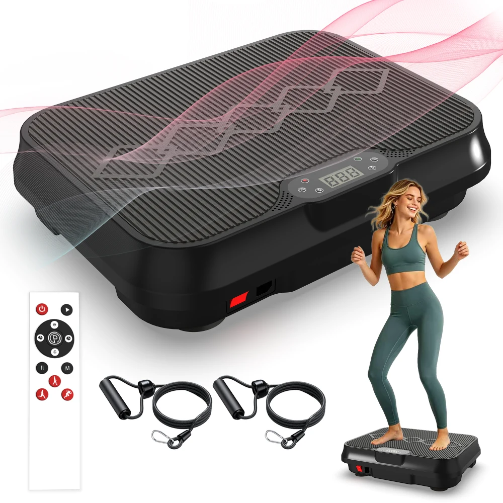 Vibration Plate Exercise Machine, Whole Body Workout Platform with Remote Control, Resistance Bands, Vibration Platform for Home
Vibration Plate Exercise Machine, Whole Body Workout Platform with Remote Control, Resistance Bands, Vibration Platform for Home