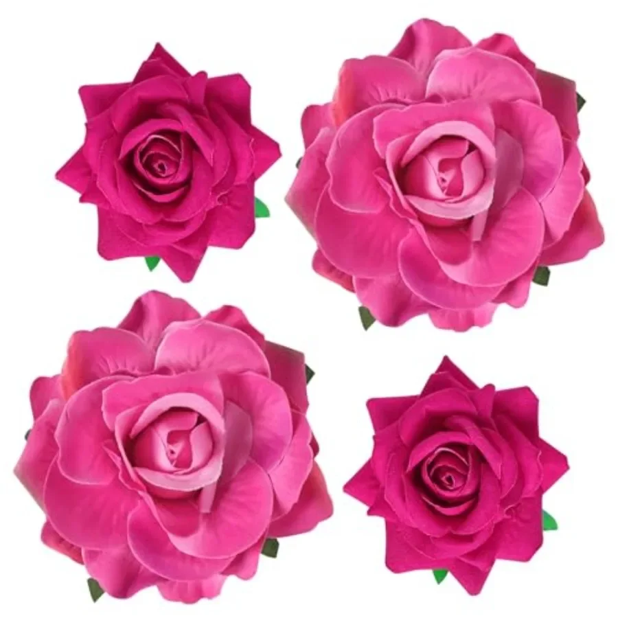 Rose Hair Clip Flower Hairpin Brooch Floral Clips, 4 Pcs Fabric Rose Flowers Hair Clips Mexican Hair Flowers Pin up Headpieces
Rose Hair Clip Flower Hairpin Brooch Floral Clips, 4 Pcs Fabric Rose Flowers Hair Clips Mexican Hair Flowers Pin up Headpieces