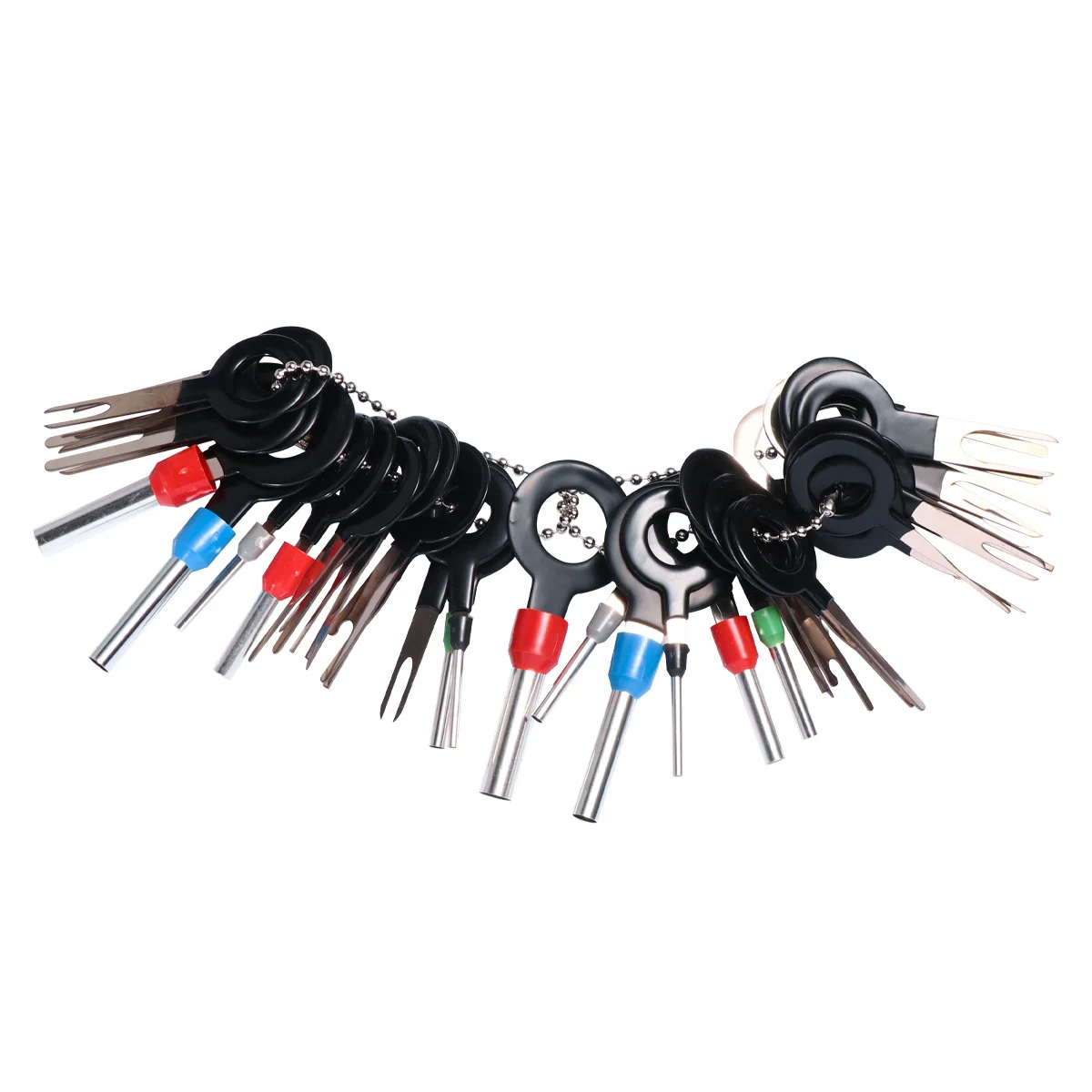 39Pcs Universal Pin Release Tool Sturdy Ring Handle Terminal Connector Extractor for Wiring Harness Automotive Repair Equipment
39Pcs Universal Pin Release Tool Sturdy Ring Handle Terminal Connector Extractor for Wiring Harness Automotive Repair Equipment