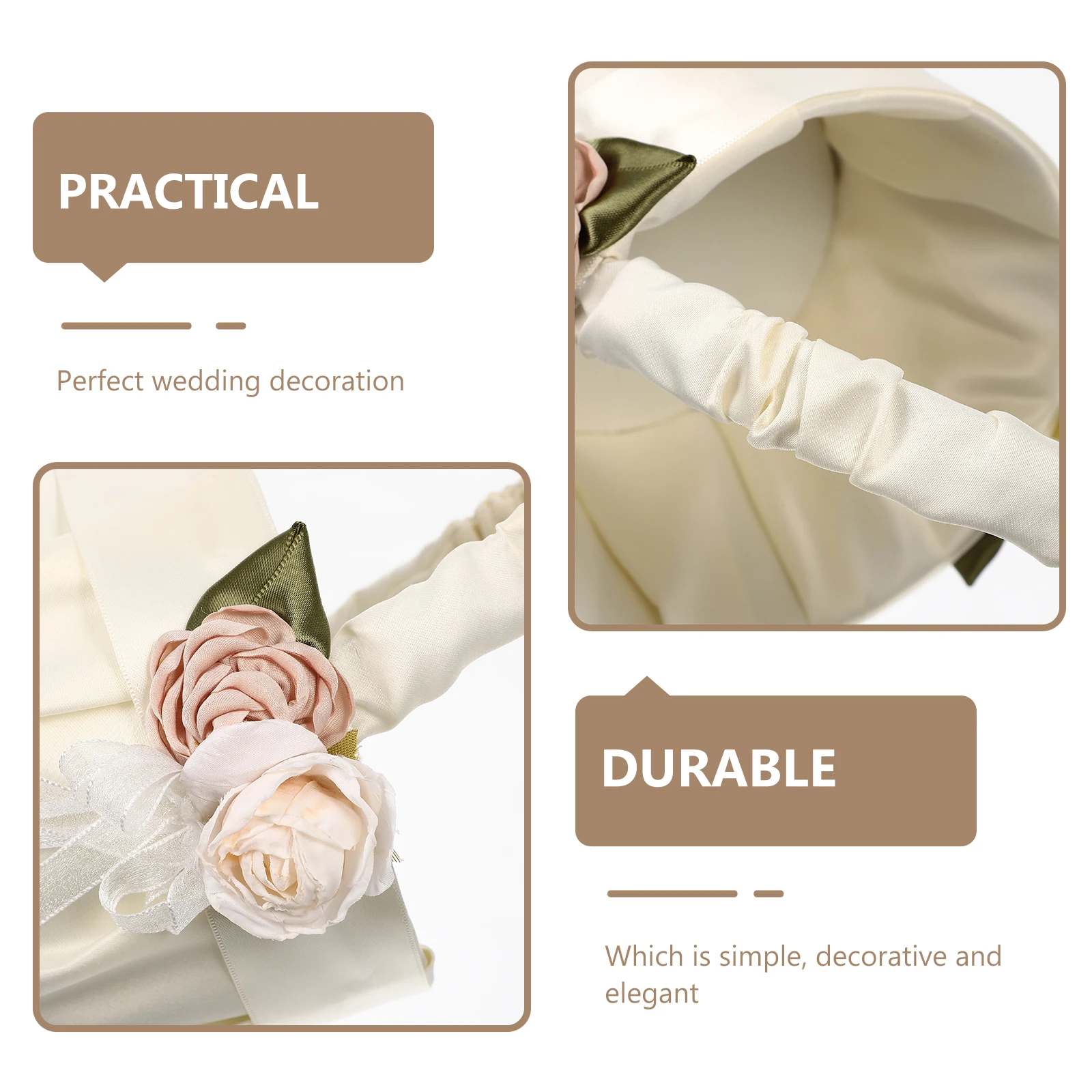 Elegant Flower Girl For Satin Ceremony Decoration Petal Container Delicate Party Decor Supplies Handheld Basket Gift Container
Elegant Flower Girl For Satin Ceremony Decoration Petal Container Delicate Party Decor Supplies Handheld Basket Gift Container