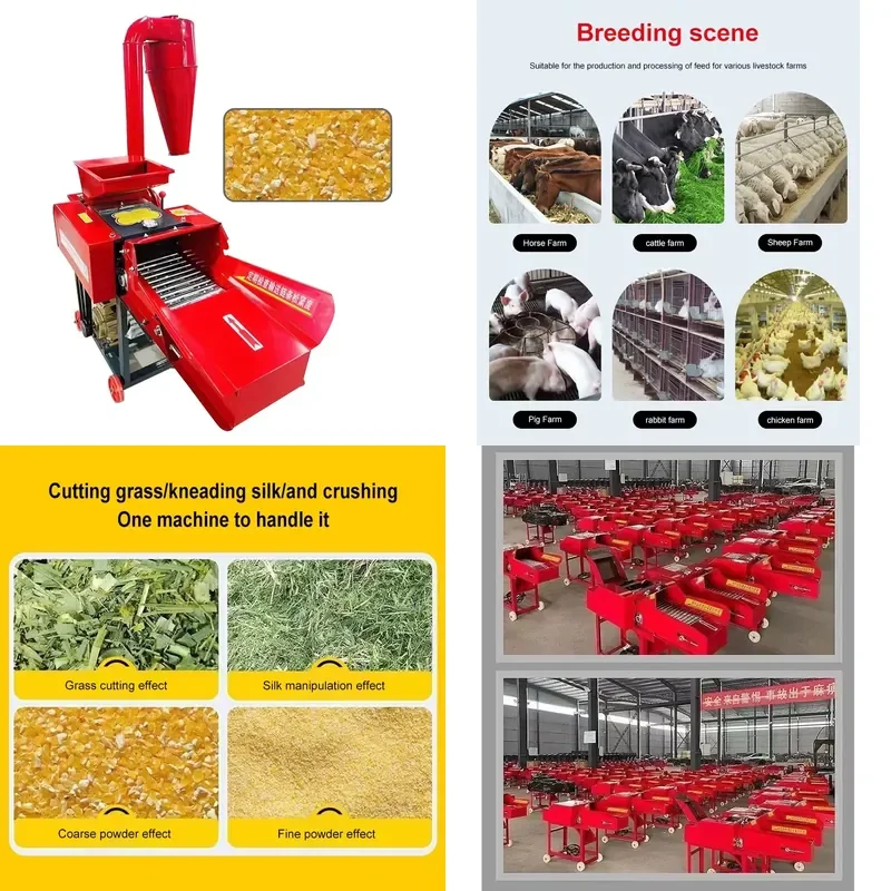 SFW Certificate Chaff Cutter Machine Mini Chuff Straw Crusher Poultry Animal Cattle Feed Making Grass Shredder Silage
SFW Certificate Chaff Cutter Machine Mini Chuff Straw Crusher Poultry Animal Cattle Feed Making Grass Shredder Silage