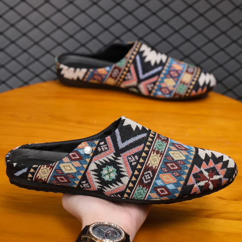 Classic Designer Loafers Men Flat Slippers Summer Breathable Canvas Shoes For Men Half Shoes Comfy Slip-on Men's Casual Shoes
Classic Designer Loafers Men Flat Slippers Summer Breathable Canvas Shoes For Men Half Shoes Comfy Slip-on Men's Casual Shoes