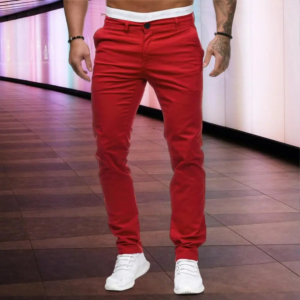 Business Casual Pants Stylish Men's Slim Fit Pencil Pants with Zipper Closure Thin Pockets Breathable Ankle Length for Casual
Business Casual Pants Stylish Men's Slim Fit Pencil Pants with Zipper Closure Thin Pockets Breathable Ankle Length for Casual