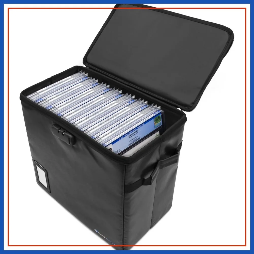 Hard Shell Fire Resistant Comic Bin Holds 30 CGC Graded Comics with Dividers & Zipper Lock
Hard Shell Fire Resistant Comic Bin Holds 30 CGC Graded Comics with Dividers & Zipper Lock