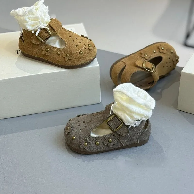 Kids Princess Sandals Sweet Simple Flowers Girls Casual Sandals T-strap Trendy 2026 Summer New Children Fashion Shoes Soft Sole
Kids Princess Sandals Sweet Simple Flowers Girls Casual Sandals T-strap Trendy 2026 Summer New Children Fashion Shoes Soft Sole