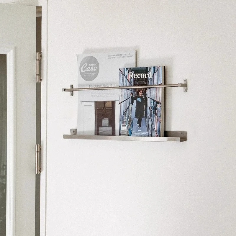 Modern Minimalist Magazine Rack Stainless Steel Wall Mounted Book Shelf Floating Display Organizer Living Room Storage Solution
Modern Minimalist Magazine Rack Stainless Steel Wall Mounted Book Shelf Floating Display Organizer Living Room Storage Solution