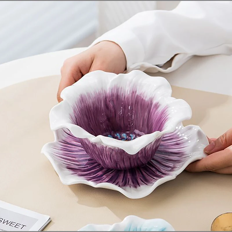 Creative Ceramic Magnolia Salad Dessert Bowl Flower-Shaped Coffee Cup and Saucer Kitchen Breakfast Fruit Bowl Pastry Plate Gift
Creative Ceramic Magnolia Salad Dessert Bowl Flower-Shaped Coffee Cup and Saucer Kitchen Breakfast Fruit Bowl Pastry Plate Gift