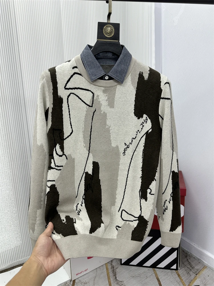 Утепленный вязаный свитер с воротником-стойкой для мужчин: повседневный модный свитер с длинным рукавом для осени и зимы
Утепленный вязаный свитер с воротником-стойкой для мужчин: повседневный модный свитер с длинным рукавом для осени и зимы