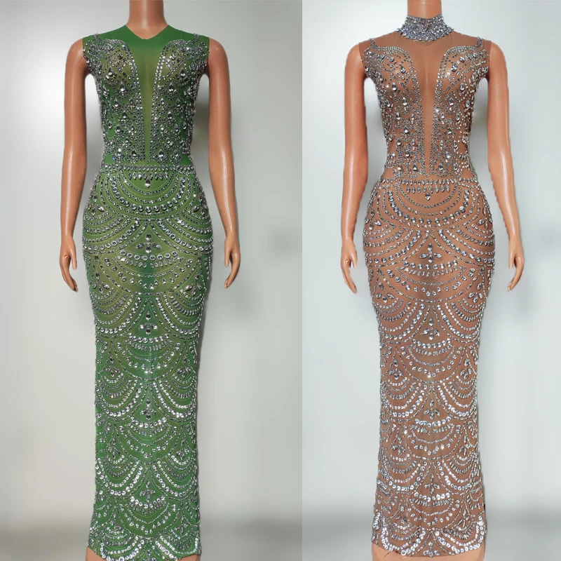 Green Full Rhinestones Evening Dress Women Prom Dresses Party Celebrate Costume Bar Singer Outfit Stage Catwalk Wear XS9165
Green Full Rhinestones Evening Dress Women Prom Dresses Party Celebrate Costume Bar Singer Outfit Stage Catwalk Wear XS9165