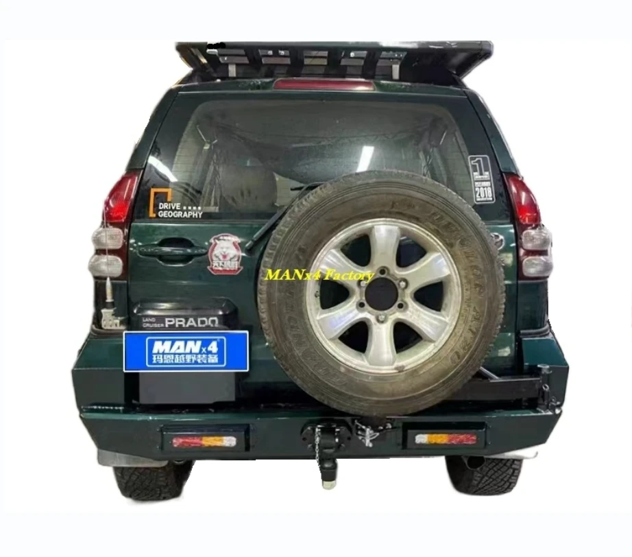 Стальной задний бампер Manx4 с кронштейном на одно колесо для Prado Lc120 Fj120 Gx470
Стальной задний бампер Manx4 с кронштейном на одно колесо для Prado Lc120 Fj120 Gx470