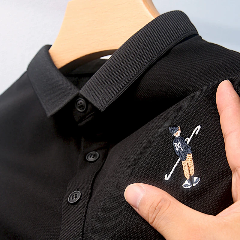 High End Brand Mens Polo Cotton Short Sleeve POLO Shirt Summer Luxury T Shirts Fashion Exquisite Embroidery Casual Solid T-shirt
High End Brand Mens Polo Cotton Short Sleeve POLO Shirt Summer Luxury T Shirts Fashion Exquisite Embroidery Casual Solid T-shirt
