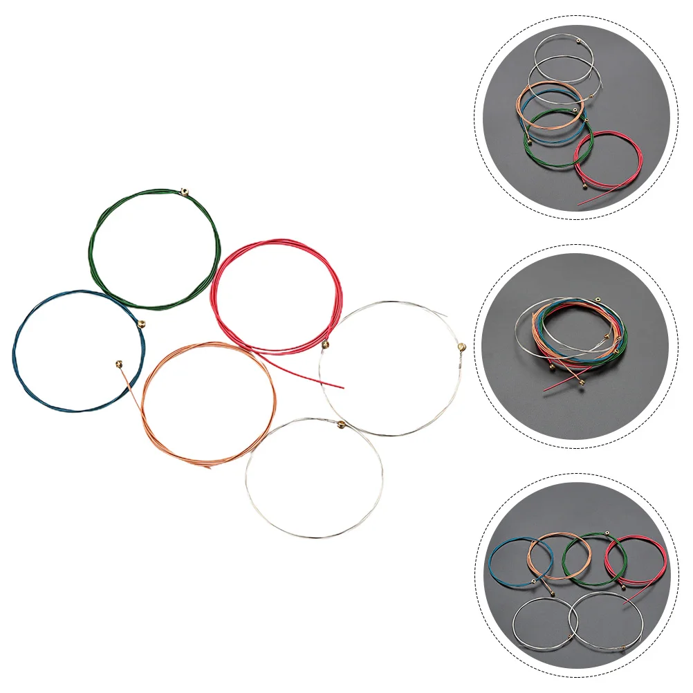 6pcs Acoustic Replacement Steel String Durable Resonant Universal Set For Folk Classic Electric Strings Replacement Guitar
6pcs Acoustic Replacement Steel String Durable Resonant Universal Set For Folk Classic Electric Strings Replacement Guitar