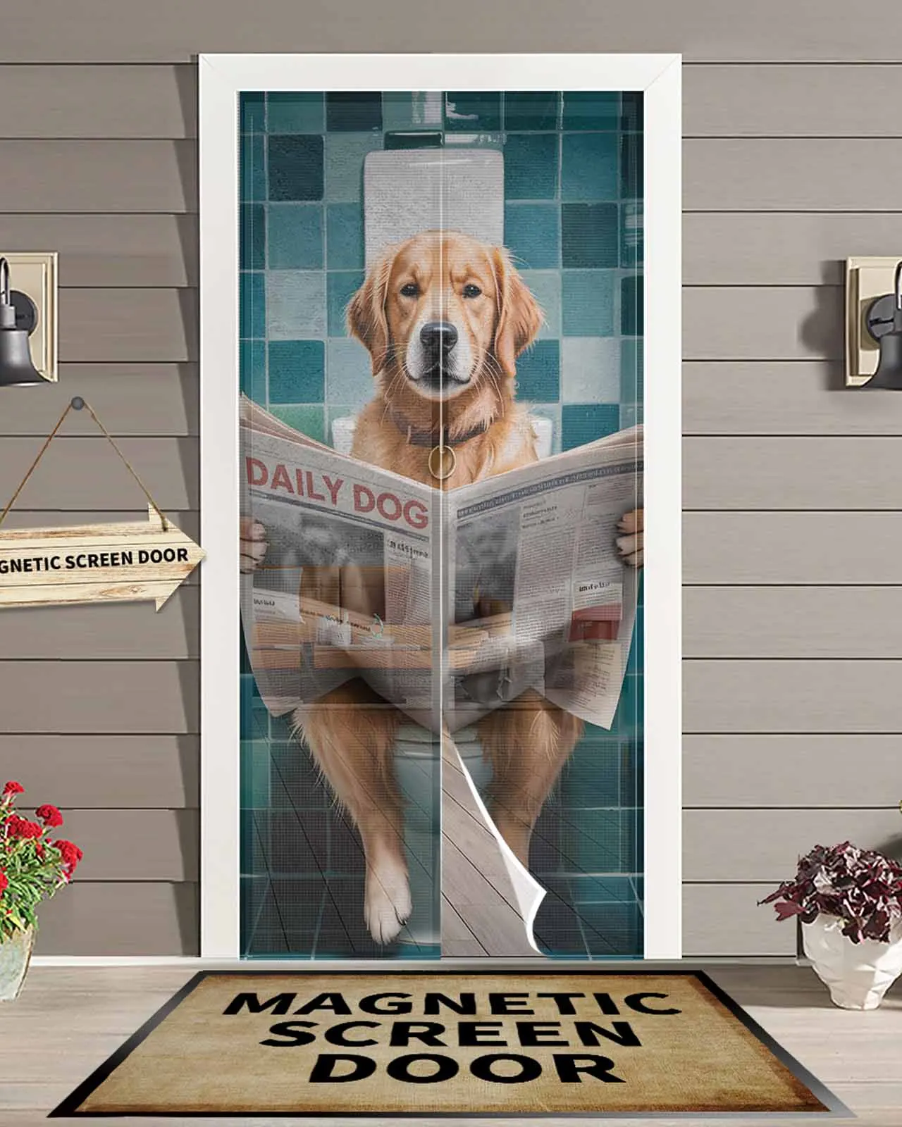 Retro Toilet Funny Dog Magnetic Door Curtain Living Room Bedroom Home Anti-mosquito Screen Door Curtain
Retro Toilet Funny Dog Magnetic Door Curtain Living Room Bedroom Home Anti-mosquito Screen Door Curtain