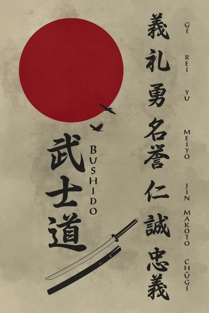 The Seven Virtues of Bushido Samurai, Art Film Print Canvas Poste,r for Your Home Wall Decor
The Seven Virtues of Bushido Samurai, Art Film Print Canvas Poste,r for Your Home Wall Decor