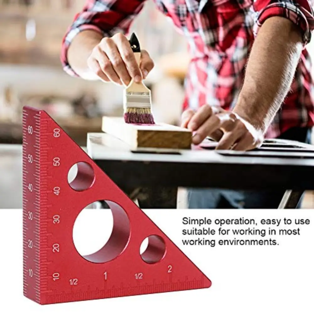 2in/6cm Right Angle Triangle Height Ruler Imperial and Metric Scales 45/90 Degrees Aluminum Triangle Ruler Frosted
2in/6cm Right Angle Triangle Height Ruler Imperial and Metric Scales 45/90 Degrees Aluminum Triangle Ruler Frosted