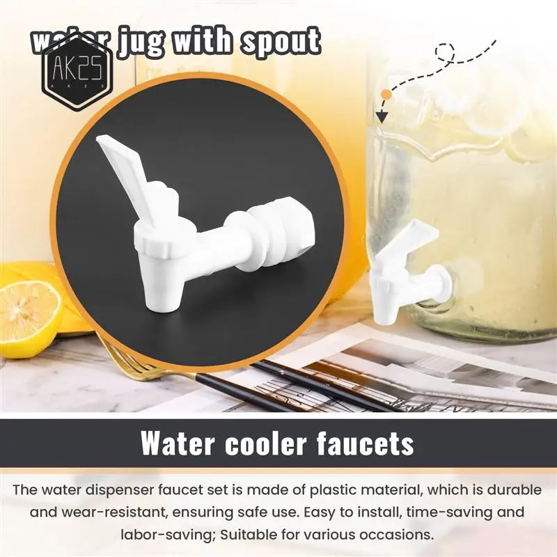 AK25-4 Sets Replacement Cooler Faucet Water Bottle Jug, Dispenser Tap Spigot Spout Water Beverage Lever Pour Dispenser Valve
AK25-4 Sets Replacement Cooler Faucet Water Bottle Jug, Dispenser Tap Spigot Spout Water Beverage Lever Pour Dispenser Valve