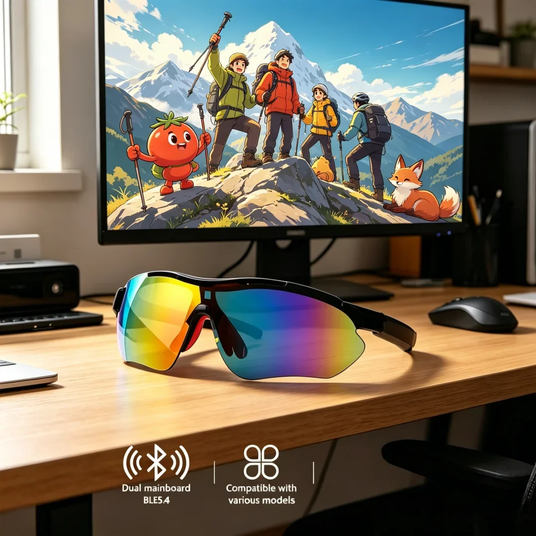 Avant-garde AI Smart Glasses Curated Cycling Bluetooth Smart Glasses Luxe Audio AI Voice Assistant Prime UV400 Protection Rugged
Avant-garde AI Smart Glasses Curated Cycling Bluetooth Smart Glasses Luxe Audio AI Voice Assistant Prime UV400 Protection Rugged