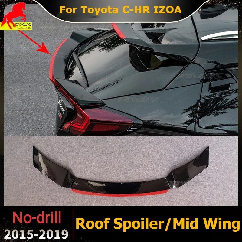Rear Window Exterior Spoilers Diffuser for Toyota C-HR IZOA Modified Roof Spoiler Mid Wing Rear Wings 2015-2019 ABS Car Styling
Rear Window Exterior Spoilers Diffuser for Toyota C-HR IZOA Modified Roof Spoiler Mid Wing Rear Wings 2015-2019 ABS Car Styling