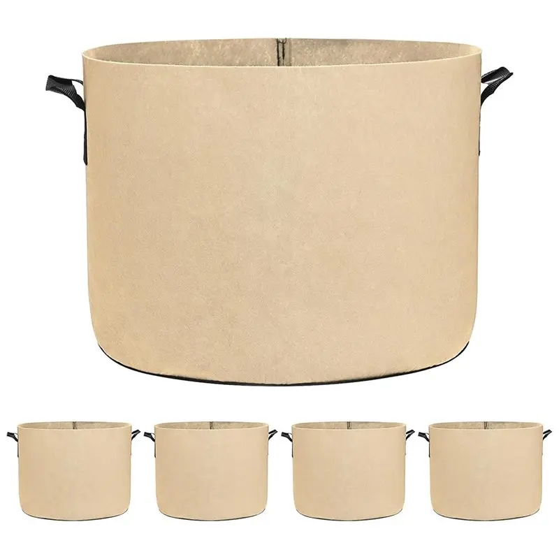 GYTB-Non-Woven Tree Bag 10 Gallon Plant Fabric Pot 5-Pack Grow Bags With Handles Suitable For Fruits, Vegetables, Flowers
GYTB-Non-Woven Tree Bag 10 Gallon Plant Fabric Pot 5-Pack Grow Bags With Handles Suitable For Fruits, Vegetables, Flowers