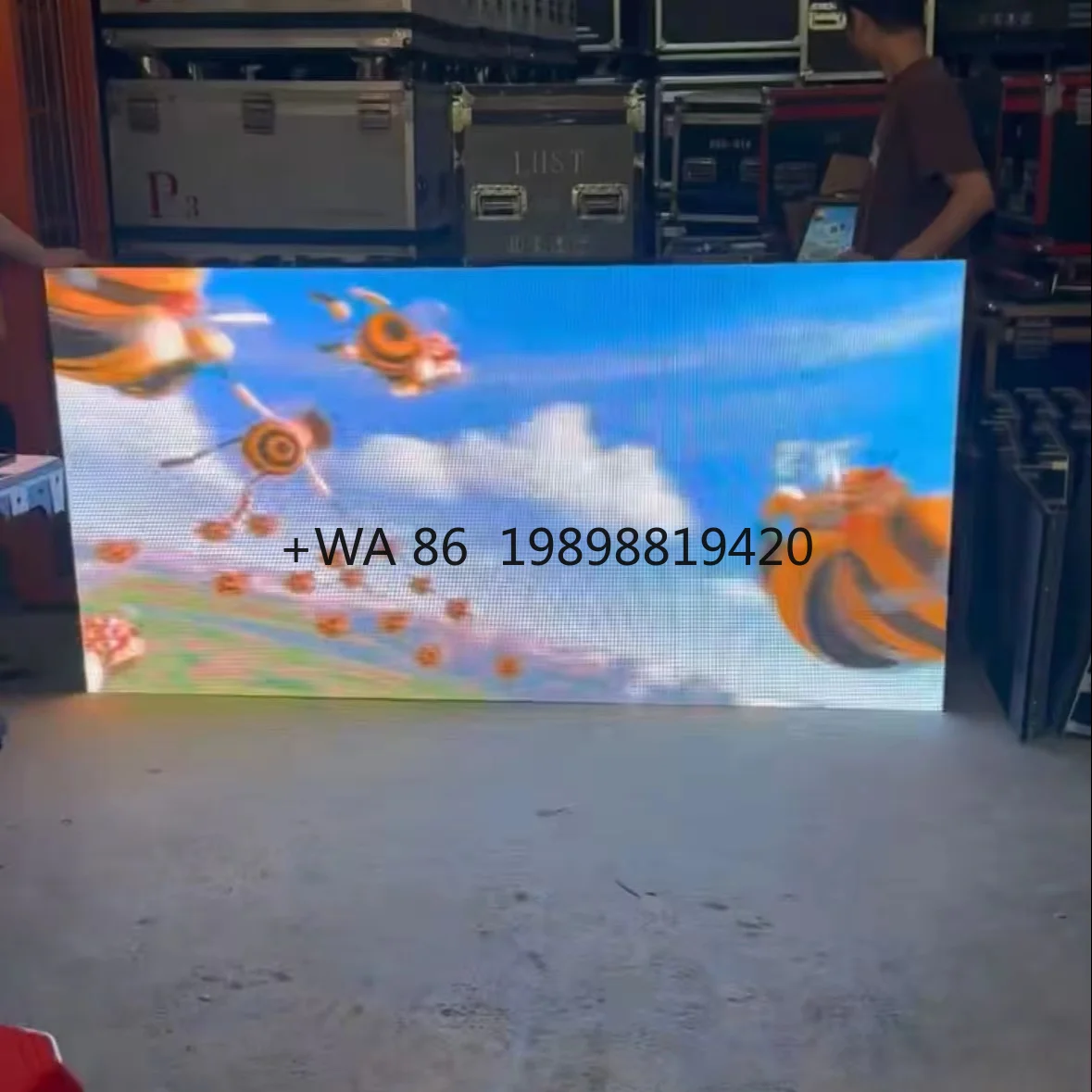 Full Color LED Display Screen P3.91 Stage Rental Electronic Advertising Screen Wholesale
Full Color LED Display Screen P3.91 Stage Rental Electronic Advertising Screen Wholesale