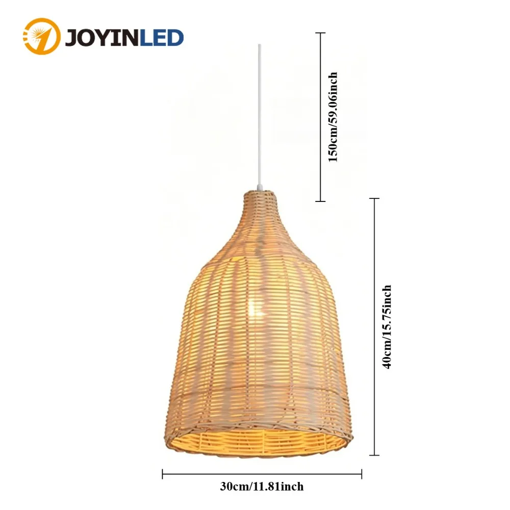 JOYINLED 1/3PCS Bamboo Pendant Lamp Japanese Style Natural Handmade Rattan Pendant Lighting Fixtures for Living Room Home Decor
JOYINLED 1/3PCS Bamboo Pendant Lamp Japanese Style Natural Handmade Rattan Pendant Lighting Fixtures for Living Room Home Decor