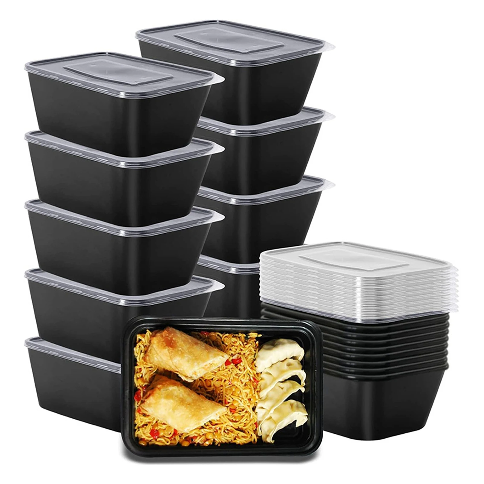 50pcs Food Packing Boxes Black Rectangular Plastic Lunch Box For Camping Picnic BBQ Party Use Disposable Kitchen Lunch Box Set
50pcs Food Packing Boxes Black Rectangular Plastic Lunch Box For Camping Picnic BBQ Party Use Disposable Kitchen Lunch Box Set