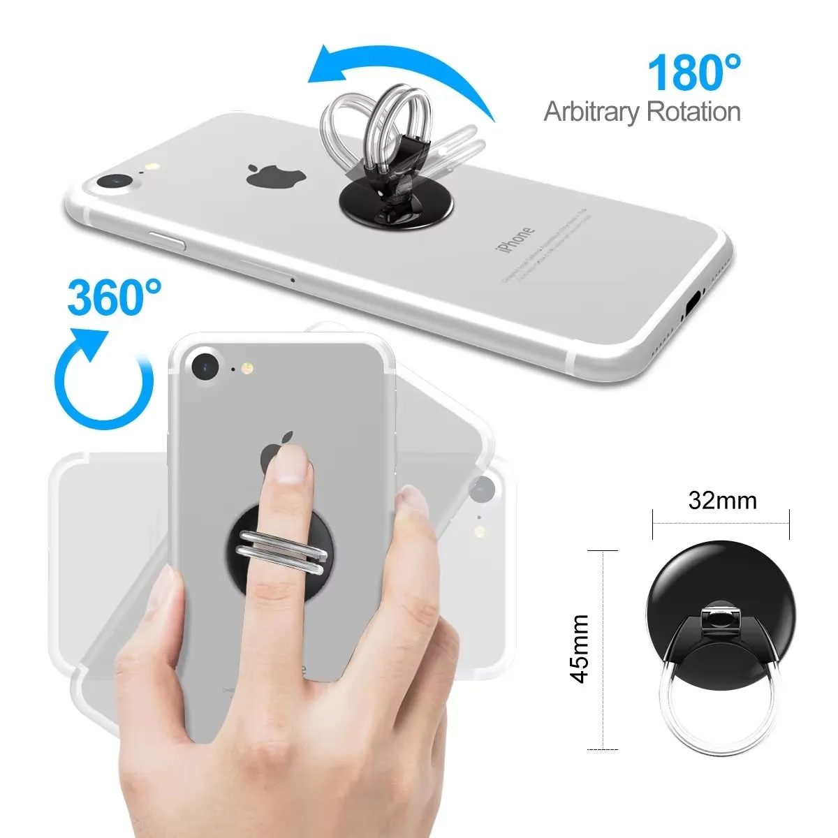 LINAMIX 3 in 1 Universal Phone Ring Stand Car Holder, Finger Grip Phone Holder for iPhone, Samsung and Smartphone
LINAMIX 3 in 1 Universal Phone Ring Stand Car Holder, Finger Grip Phone Holder for iPhone, Samsung and Smartphone