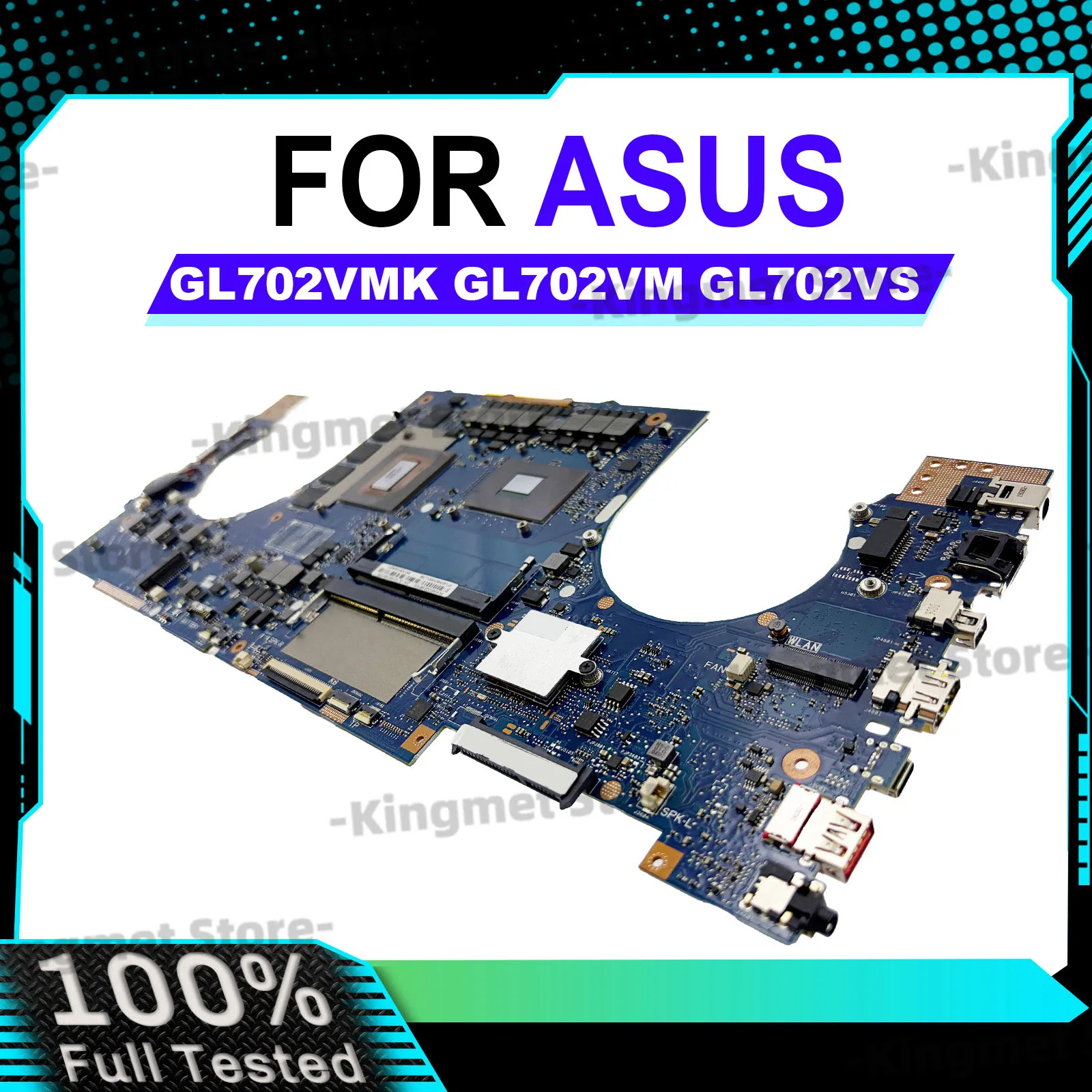 GL702VS Laptop Motherboard For ASUS ROG Strix GL702VMK S7VS GL702VM GL702VSK GL702V Mainboard With I5 I7 CPU 100% tests OK stk
GL702VS Laptop Motherboard For ASUS ROG Strix GL702VMK S7VS GL702VM GL702VSK GL702V Mainboard With I5 I7 CPU 100% tests OK stk
