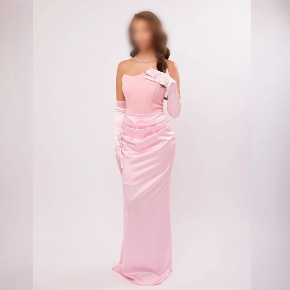 Customized Charmeuse Pleat Strapless Mermaid Long Dresses Bespoke Occasion Elegant Party Wedding Sweetheart Evening Dress
Customized Charmeuse Pleat Strapless Mermaid Long Dresses Bespoke Occasion Elegant Party Wedding Sweetheart Evening Dress