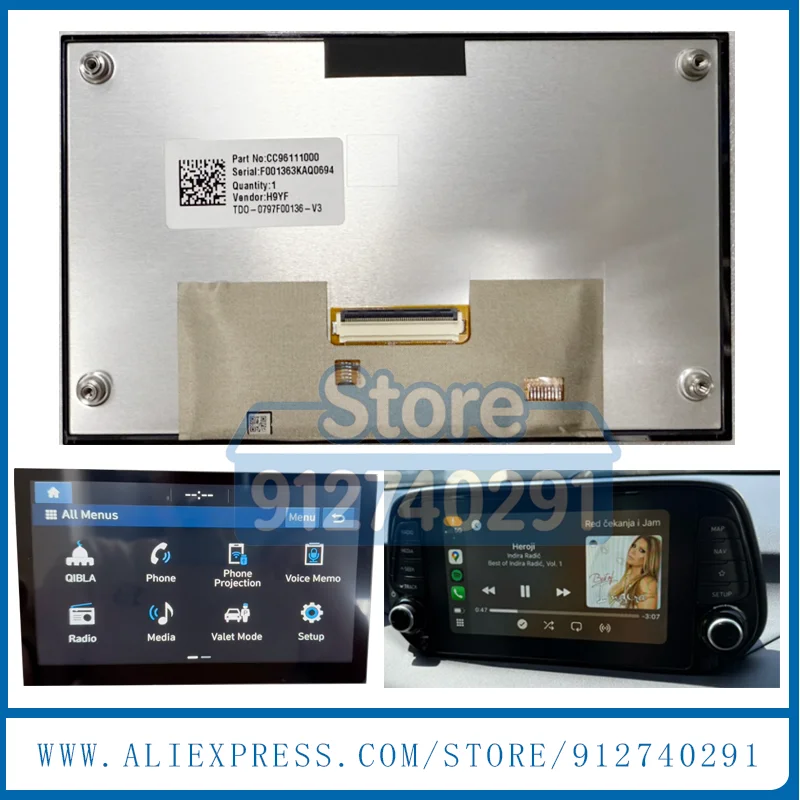 96160-h8290fhv 96160-h8690FHV 96130AT000 Для Kia Stonic, Rio, Niro 2020-2023: ЖК-дисплей с сенсорным экраном для радио и навигации
96160-h8290fhv 96160-h8690FHV 96130AT000 Для Kia Stonic, Rio, Niro 2020-2023: ЖК-дисплей с сенсорным экраном для радио и навигации